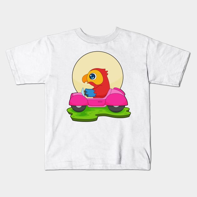 Parrot Car Kids T-Shirt by Markus Schnabel